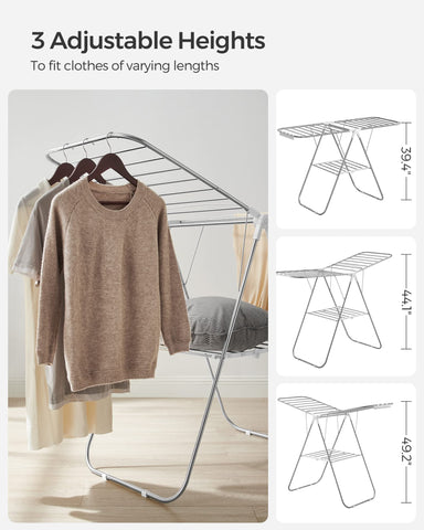 SONGMICS easy-assembly rack with numbered parts for quick setup