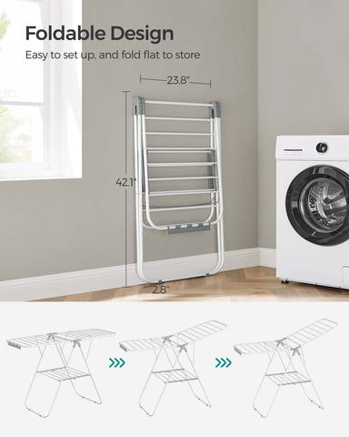 Folds flat for compact storage when not in use