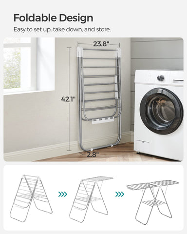 SONGMICS foldable design saves space when stored after use