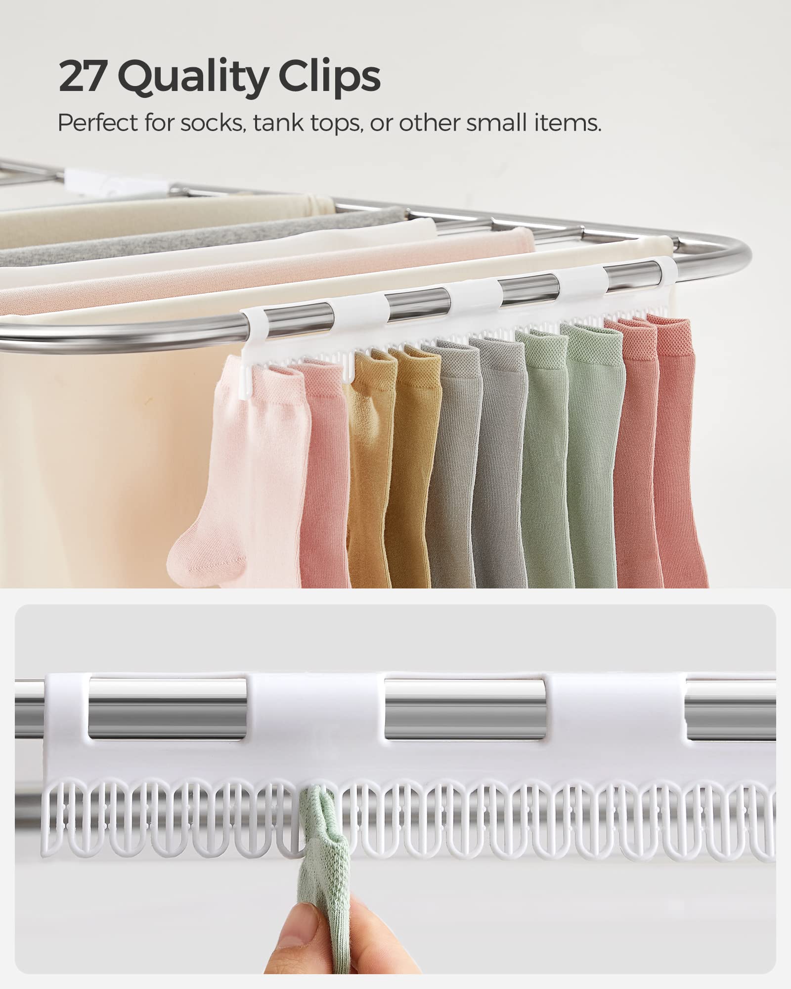 SONGMICS indoor-outdoor use suitable for year-round drying