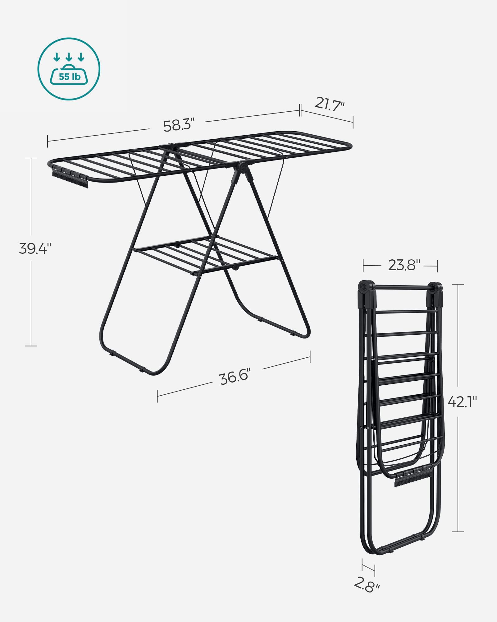SongMics drying rack has a rust-resistant finish for longevity.