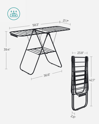 SongMics drying rack has a rust-resistant finish for longevity.