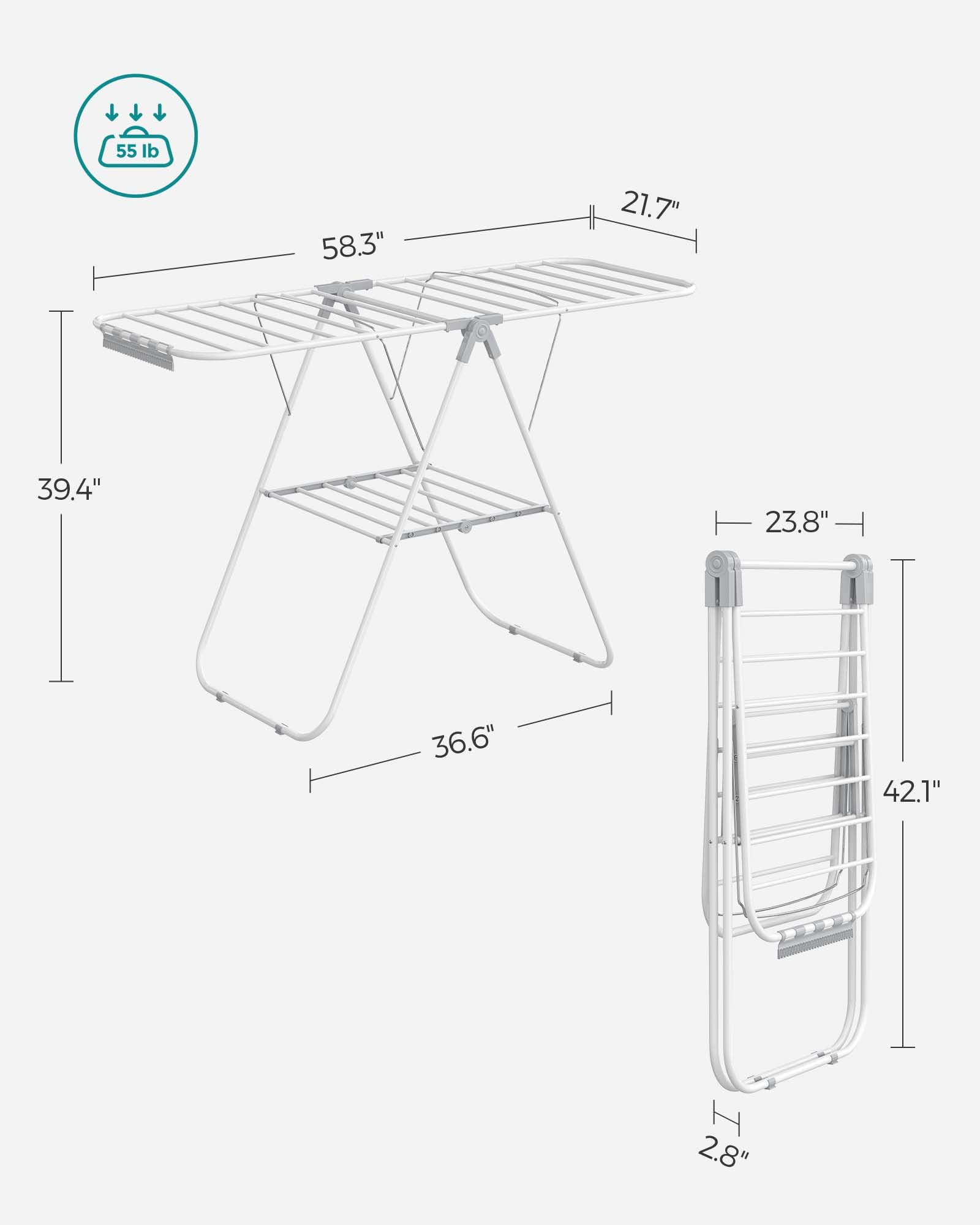 Screw-free assembly makes setup quick and simple