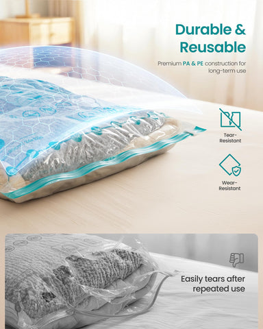 Songmics durable reusable bags suitable for repeated home or travel use