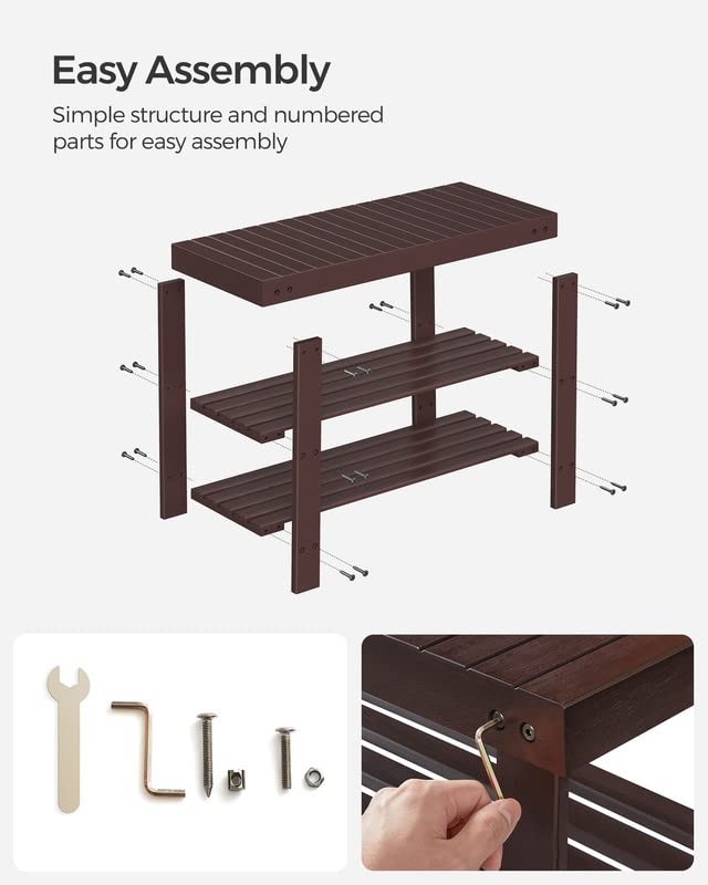 Songmics easy assembly instructions allow fast setup.