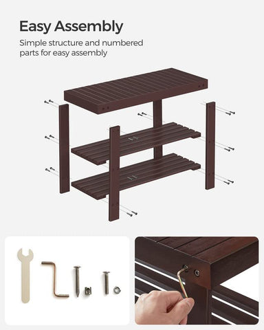 Songmics easy assembly instructions allow fast setup.