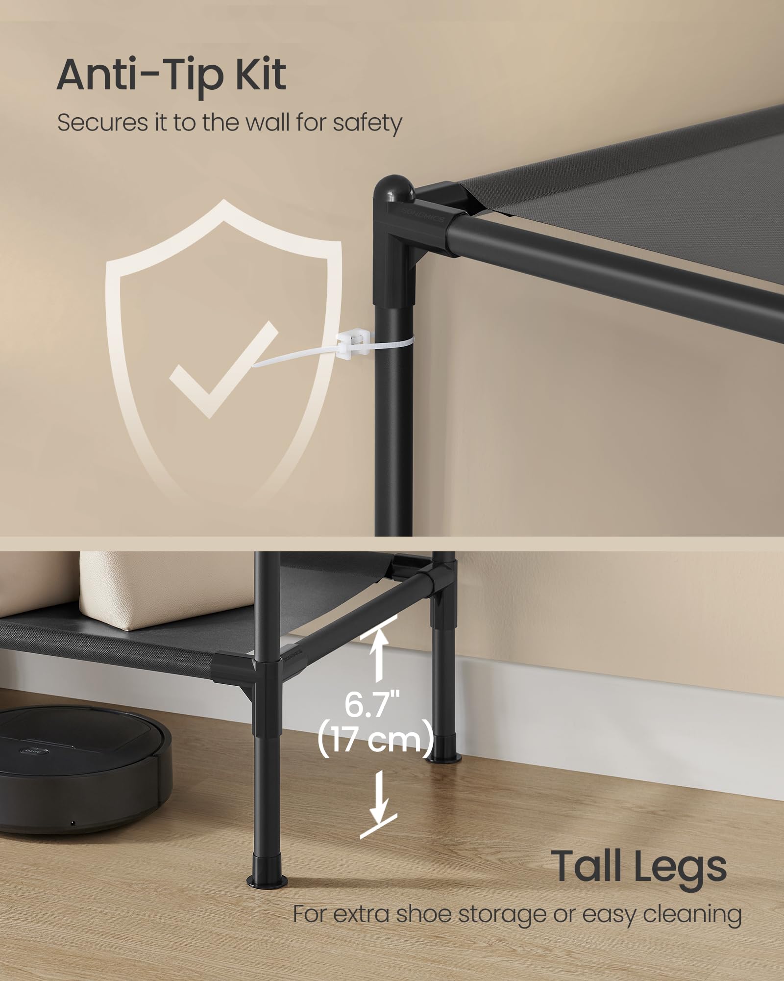 SongMICS easy tool-free assembly saves setup time.
