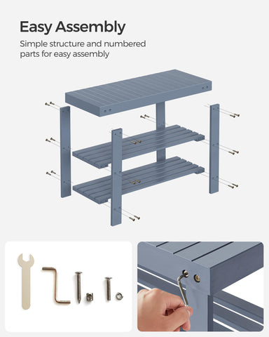 SONGMICS entryway dimensions 11.3 x 27.6 x 17.8 inches for tight spaces