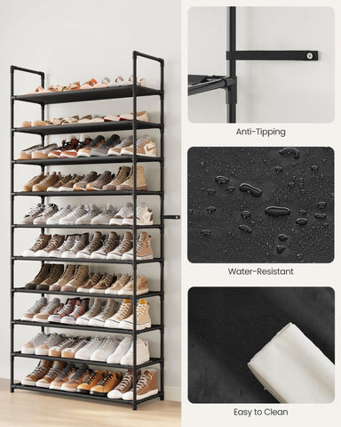 Songmics entryway-in-use shows organized space with accessible footwear.