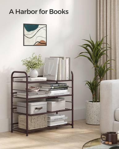 SONGMICS compact entryway solution keeps shoes organized.