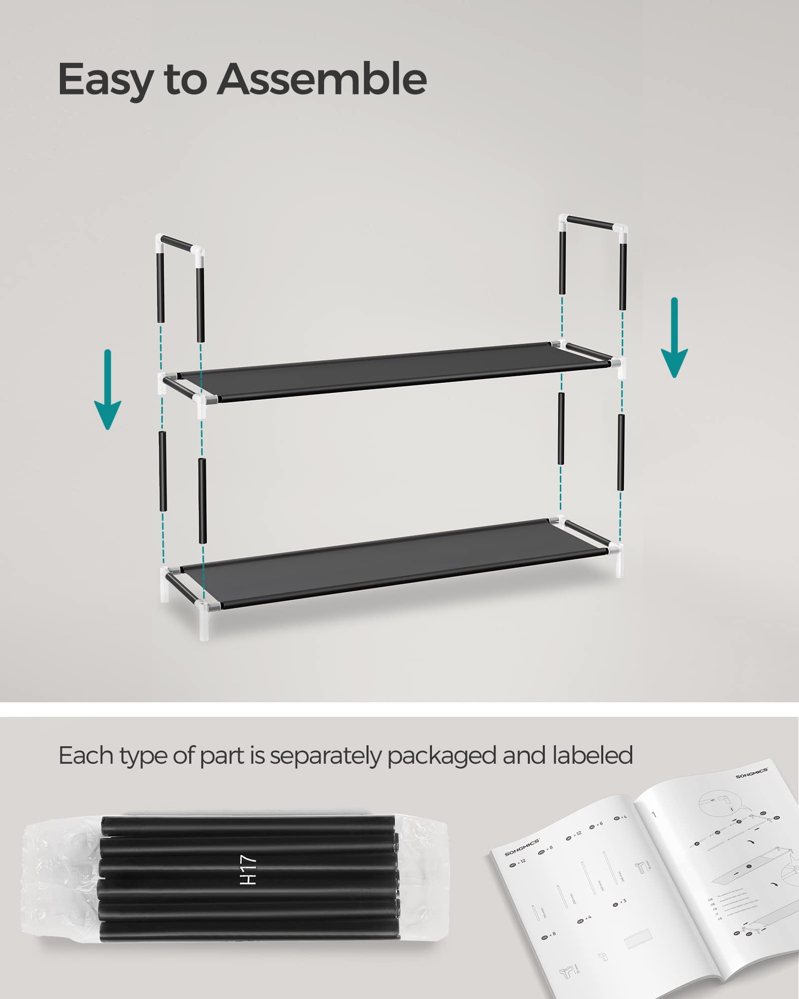 SongMics entryway storage blends with modern décor and shoes