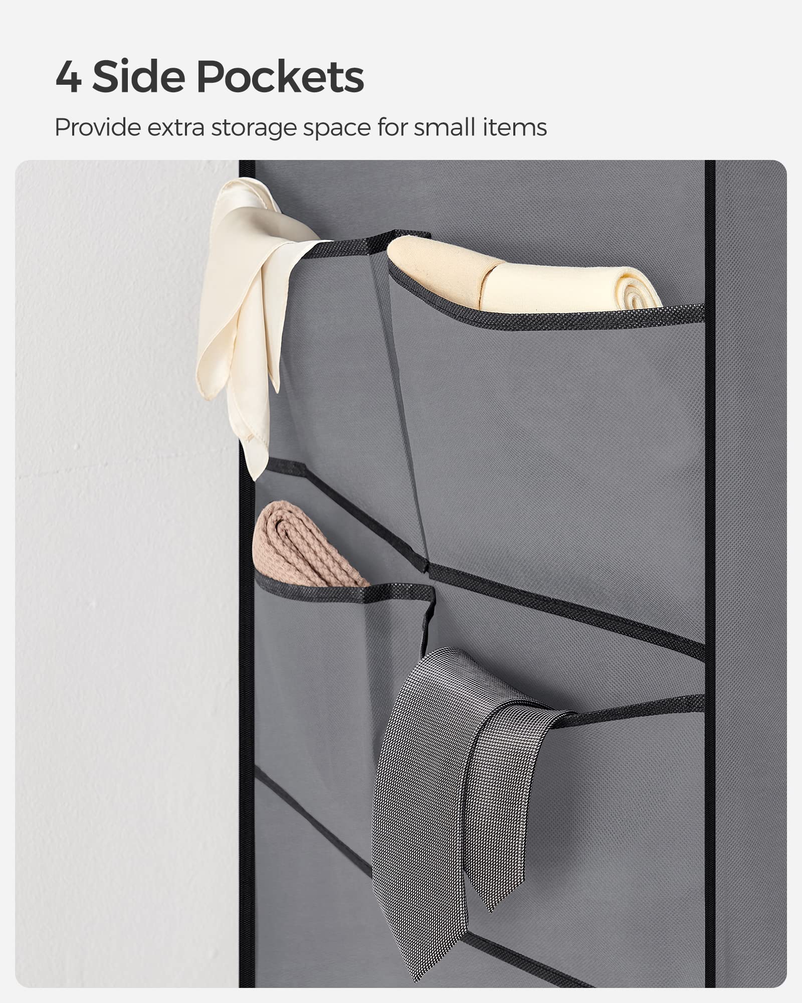SONGMICS fabric cover protects clothing from dust and light