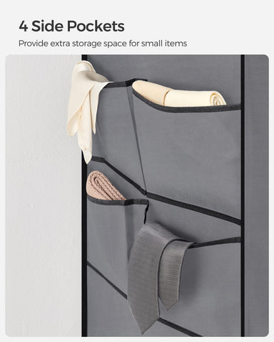 SONGMICS fabric cover protects clothing from dust and light