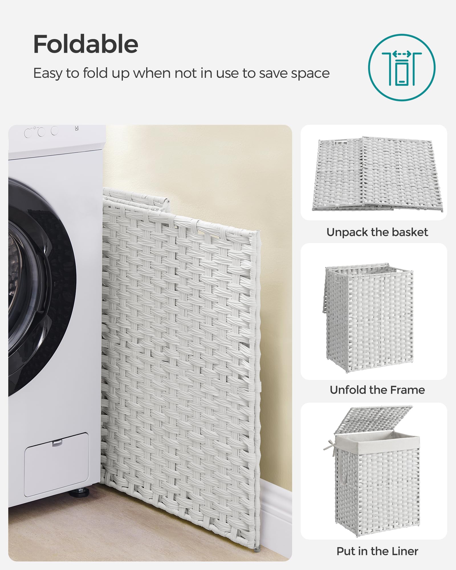 SONGMICS bottom feet protect floors from scratches during movement
