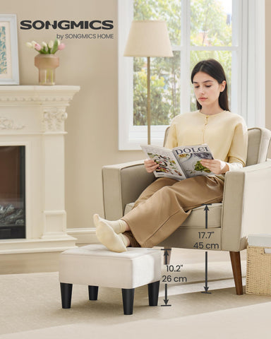 SONGMICS angled legs provide sturdy support up to 330 lb.