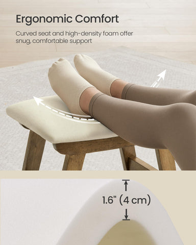 SONGMICS removable fabric cover for easy washing and quick cleaning.