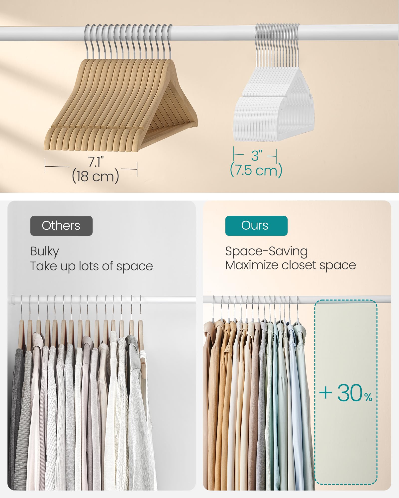 SONGMICS 360-degree swivel hook enables flexible hanging and access