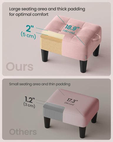 SONGMICS hidden storage keeps small essentials neatly tucked away.