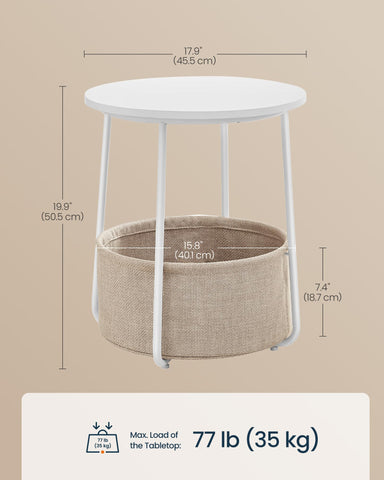 SongMics Home durable fabric basket offers safe, everyday storage.