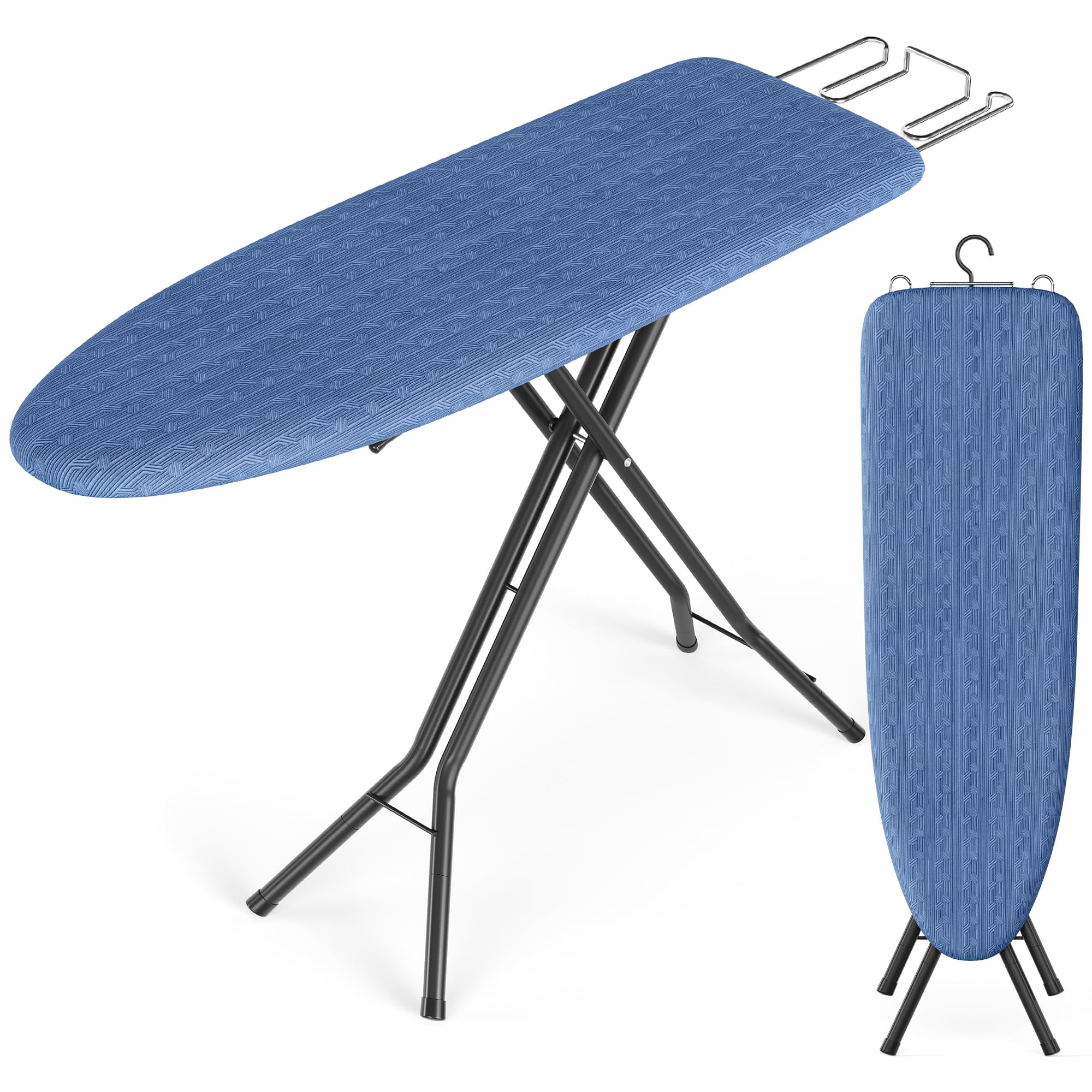 SONGMICS ironing board folded for compact storage in tight spaces