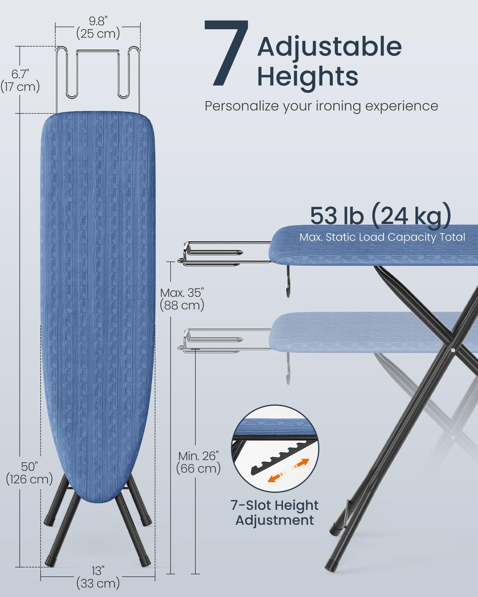 SONGMICS iron rest securely holds your iron during use