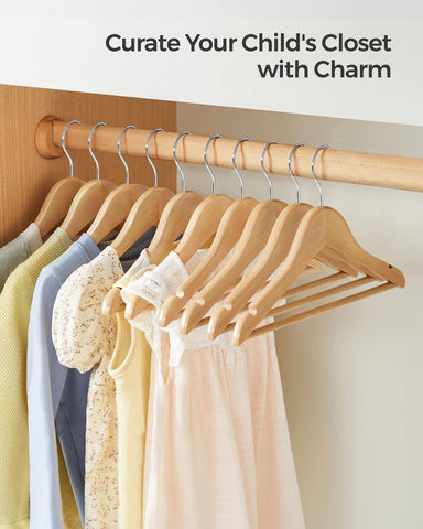 SONGMICS closet organization with kids hangers helping tidy spaces