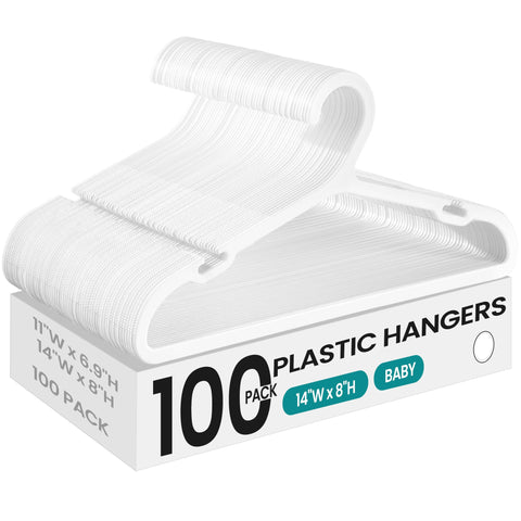 SongMics Kids Hangers cloud white, 14x7 inches, protects garments and saves closet space.