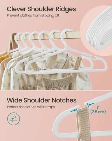 SongMics durable plastic supports coats up to 2.5 kg.