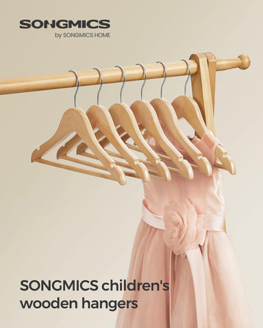 SONGMICS wood texture close-up highlights smooth surface and rounded shoulders