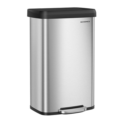 Songmics 21-gallon kitchen trash can front view with ample capacity