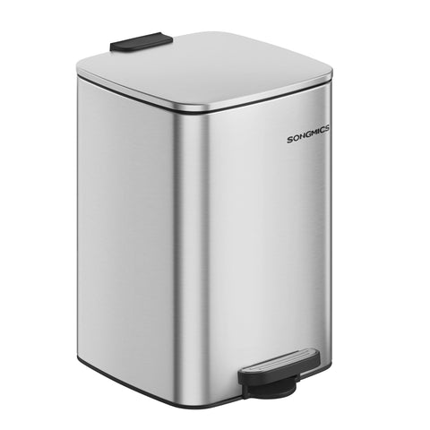 SONGMICS kitchen trash can with rectangular opening for efficient waste disposal