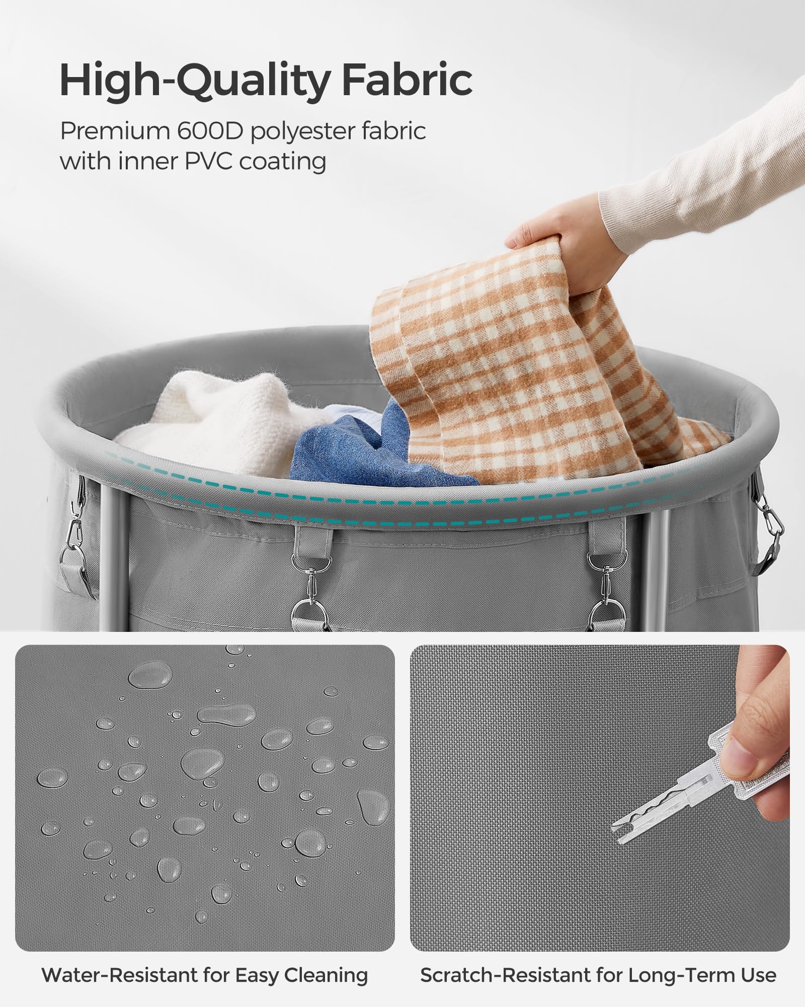 Large 50.2-gallon capacity for full laundry cycles