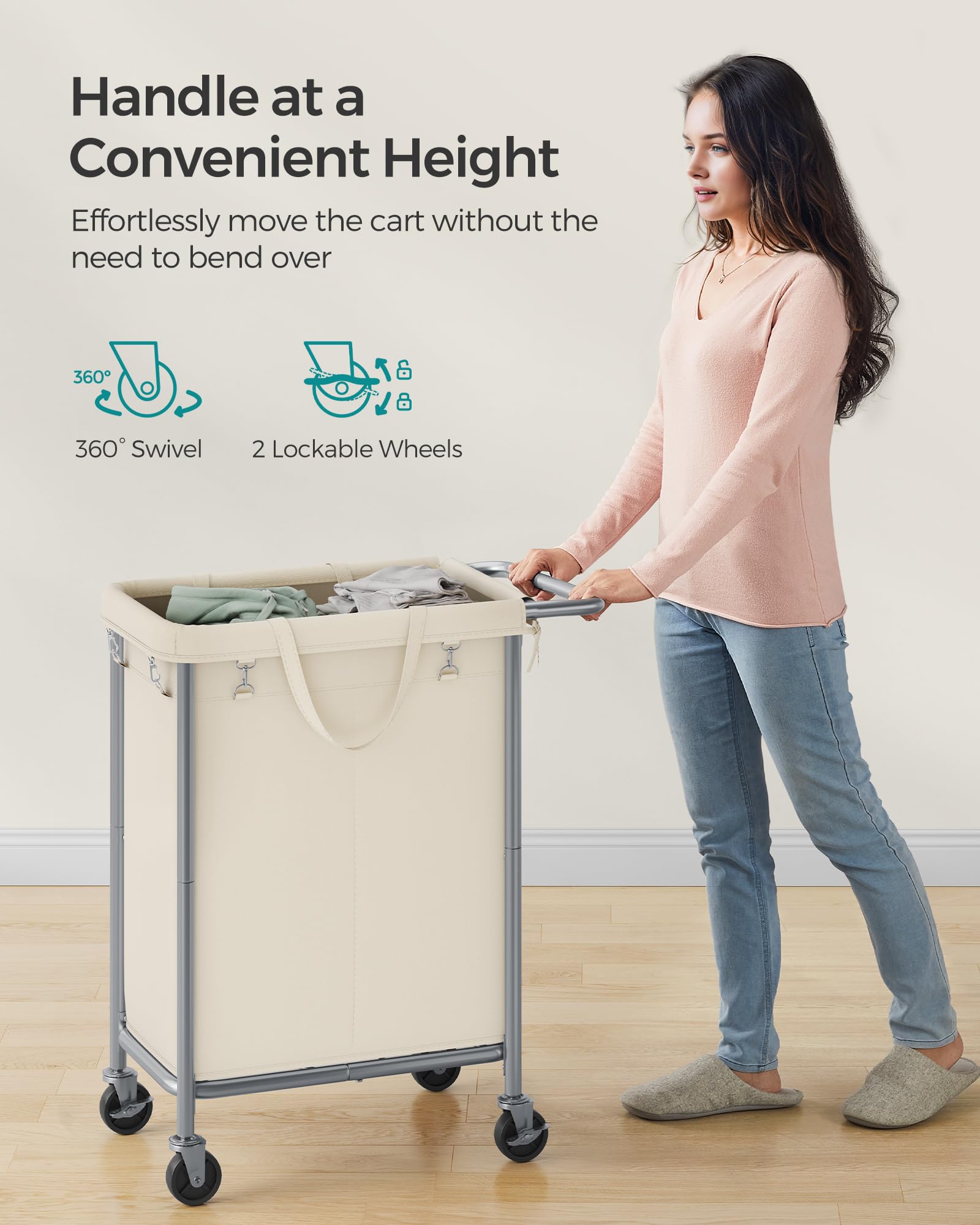 Large 140 L capacity fits a week's laundry for a family
