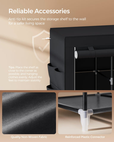 SongMics large-capacity design fits ample wardrobe essentials