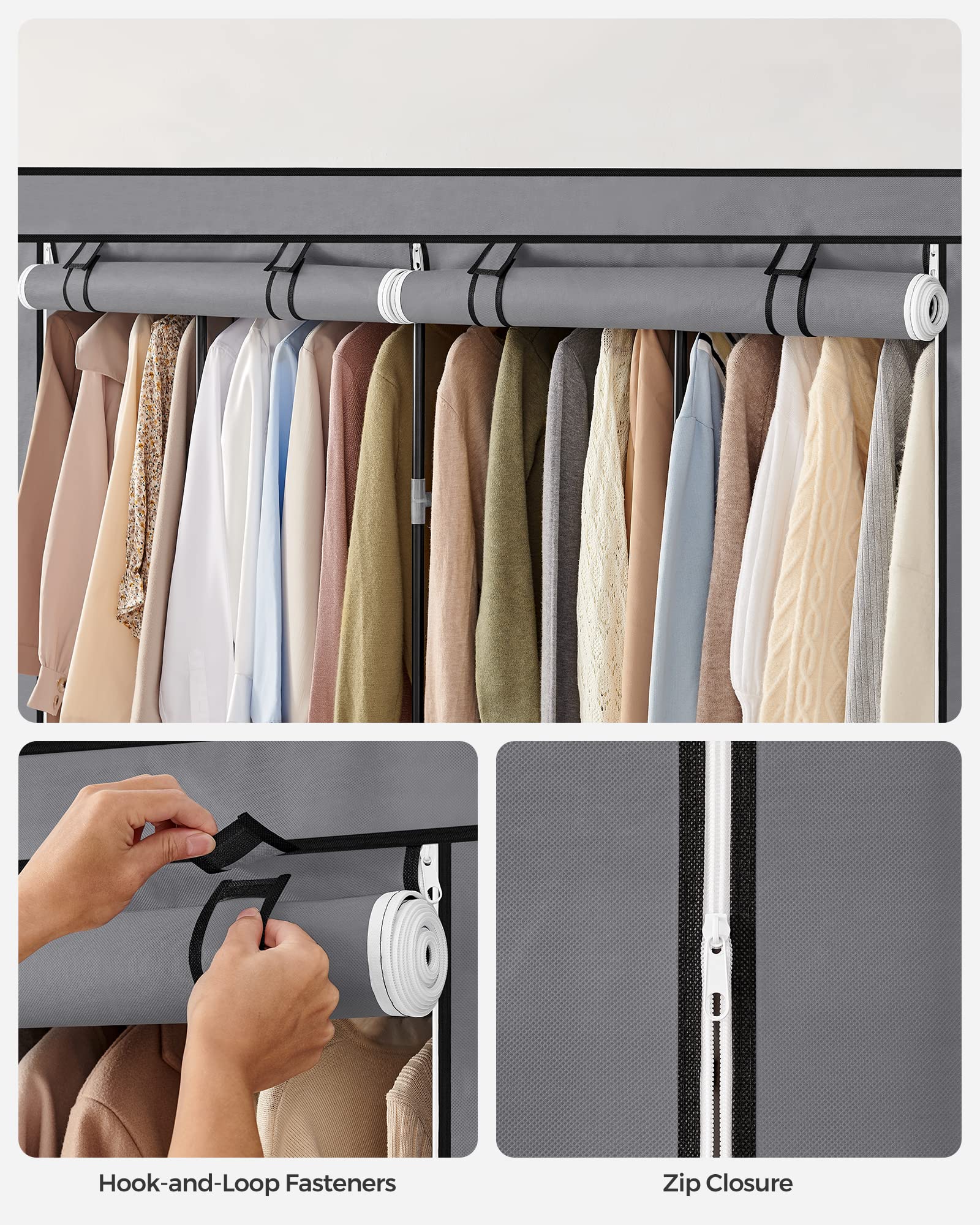 SONGMICS large dimensions offer ample wardrobe space