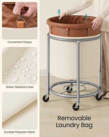 Fast, simple assembly process for SONGMICS rolling laundry basket
