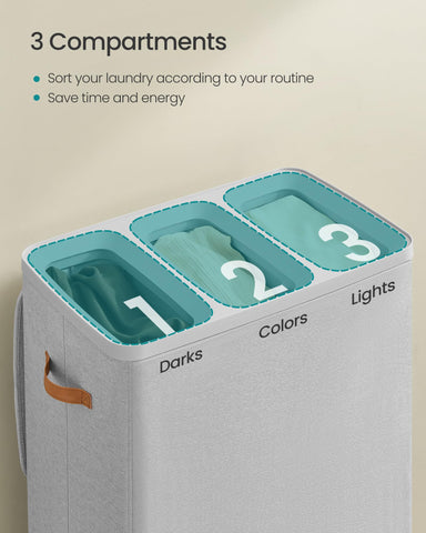 Songmics removable liners simplify loading and cleaning.