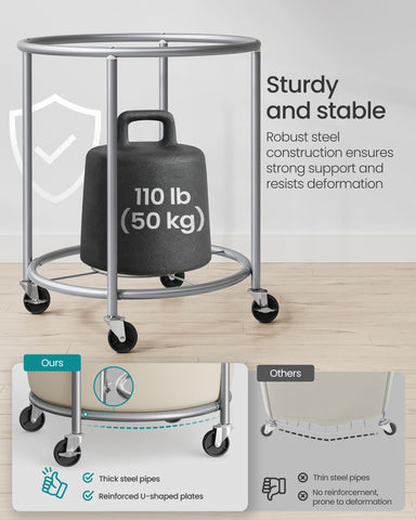 Songmics locking wheels secure position during transfers