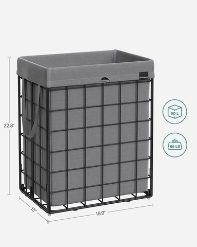 Songmics drawstring top keeps contents concealed and tidy