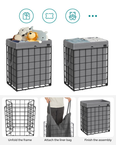 Songmics metal wire frame provides stable, lasting support