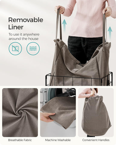 SONGMICS easy-carry handles for moving laundry between rooms
