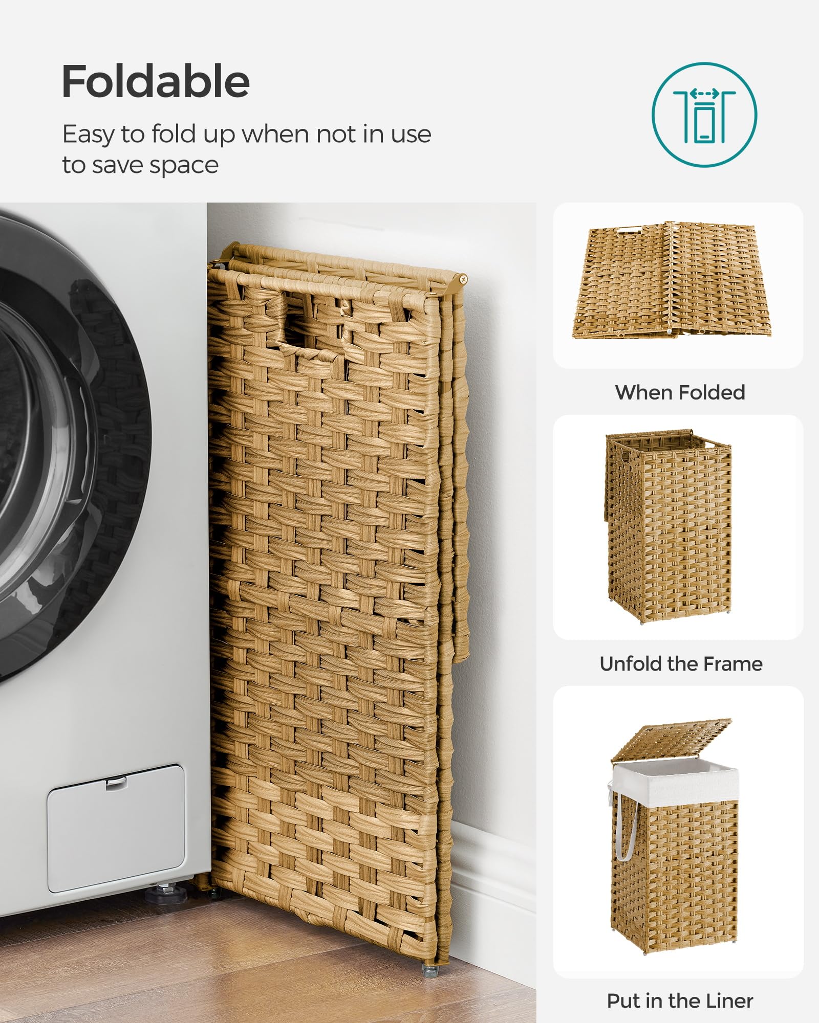 SONGMICS compact storage design fits tight spaces