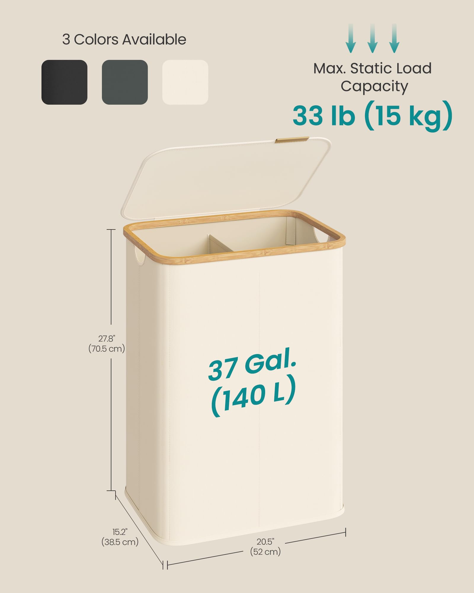 SONGMICS elegant design fits bedroom or living room decor