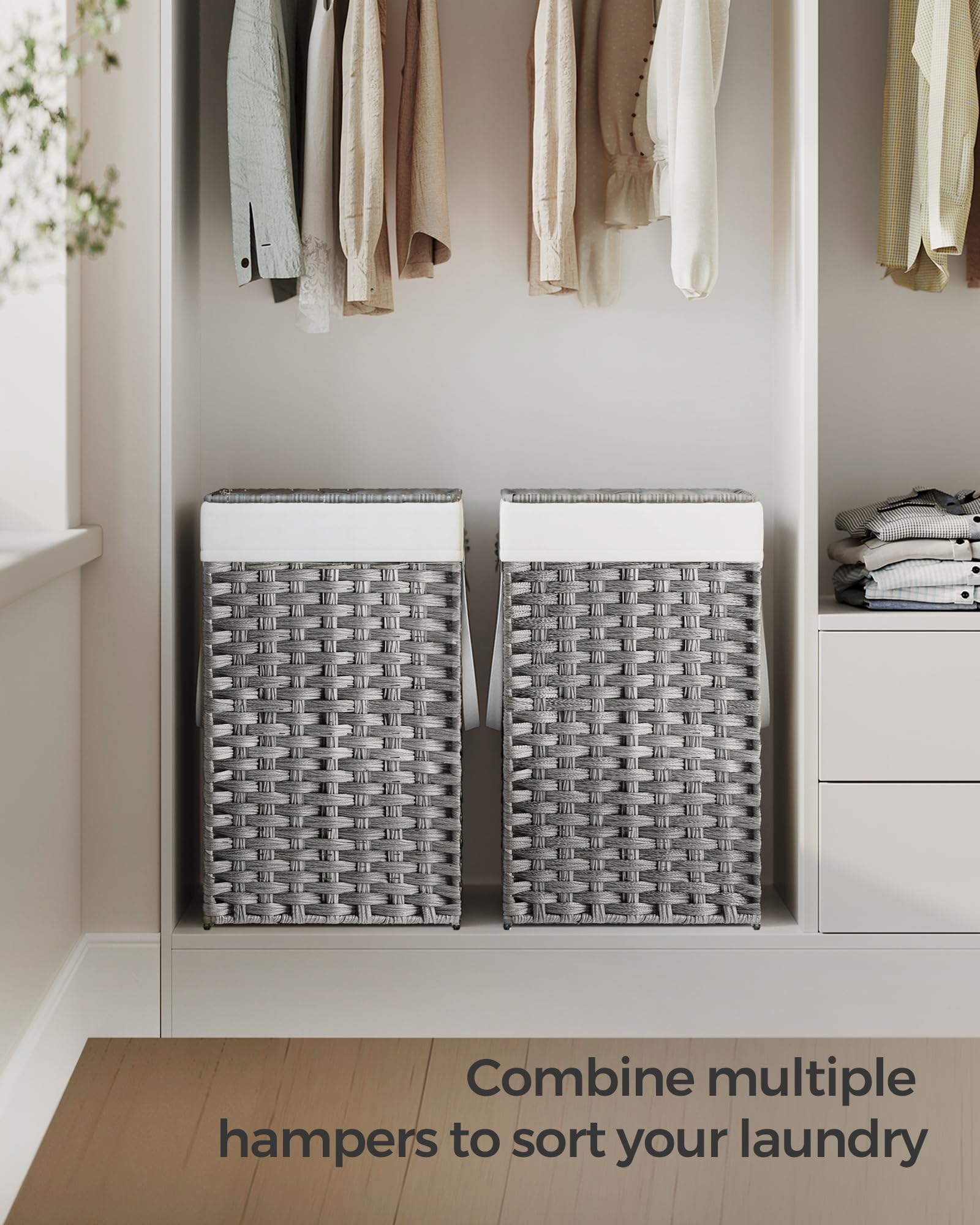 SONGMICS bottom feet protect floors while moving.