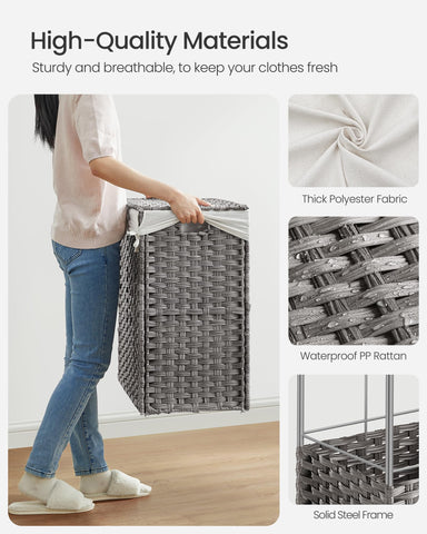 SONGMICS foldable design packs away quickly for storage.