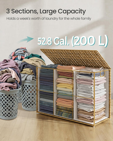 SONGMICS foldable design allows flat storage when not in use for small spaces.