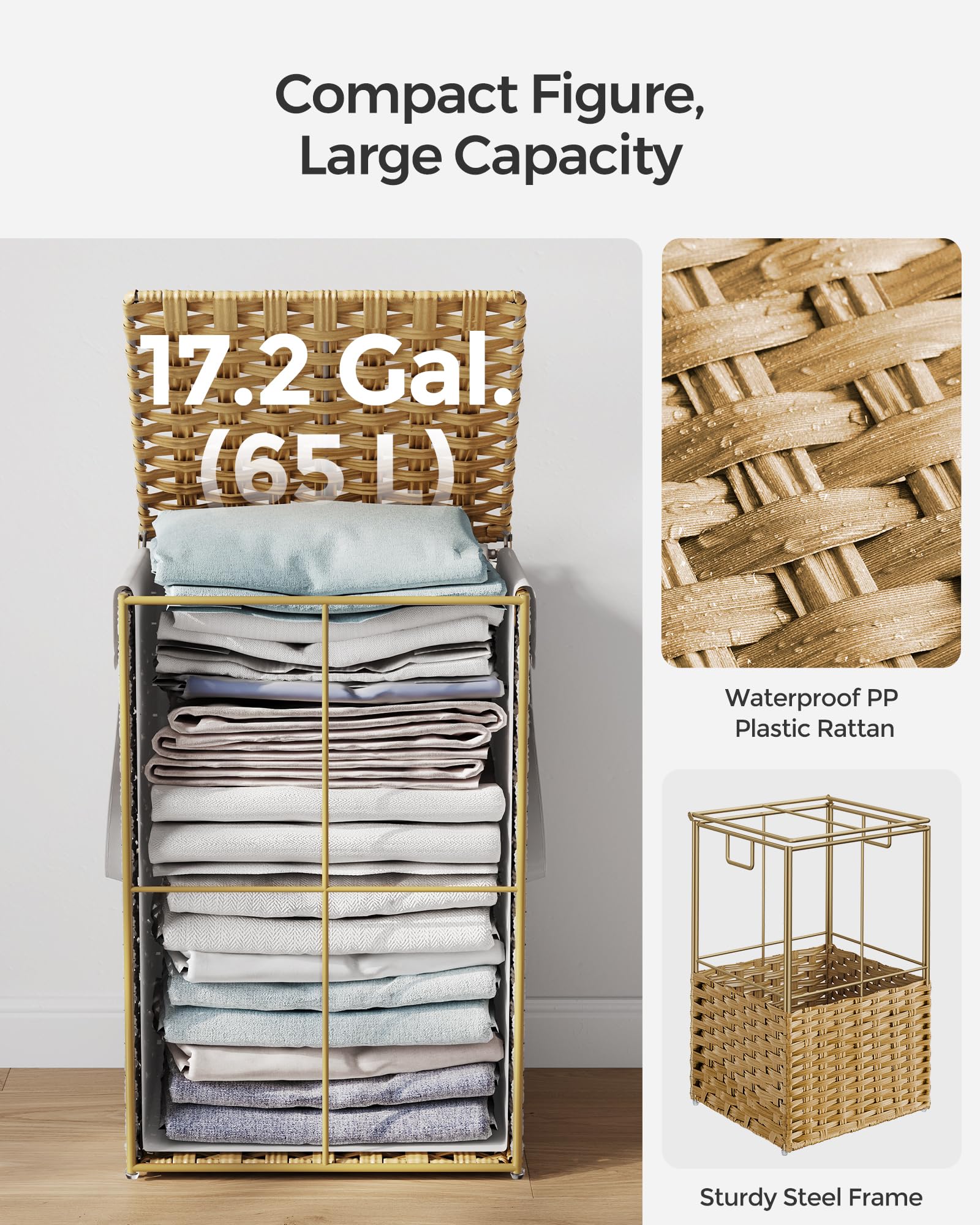 SONGMICS foldable design allows easy storage when not in use