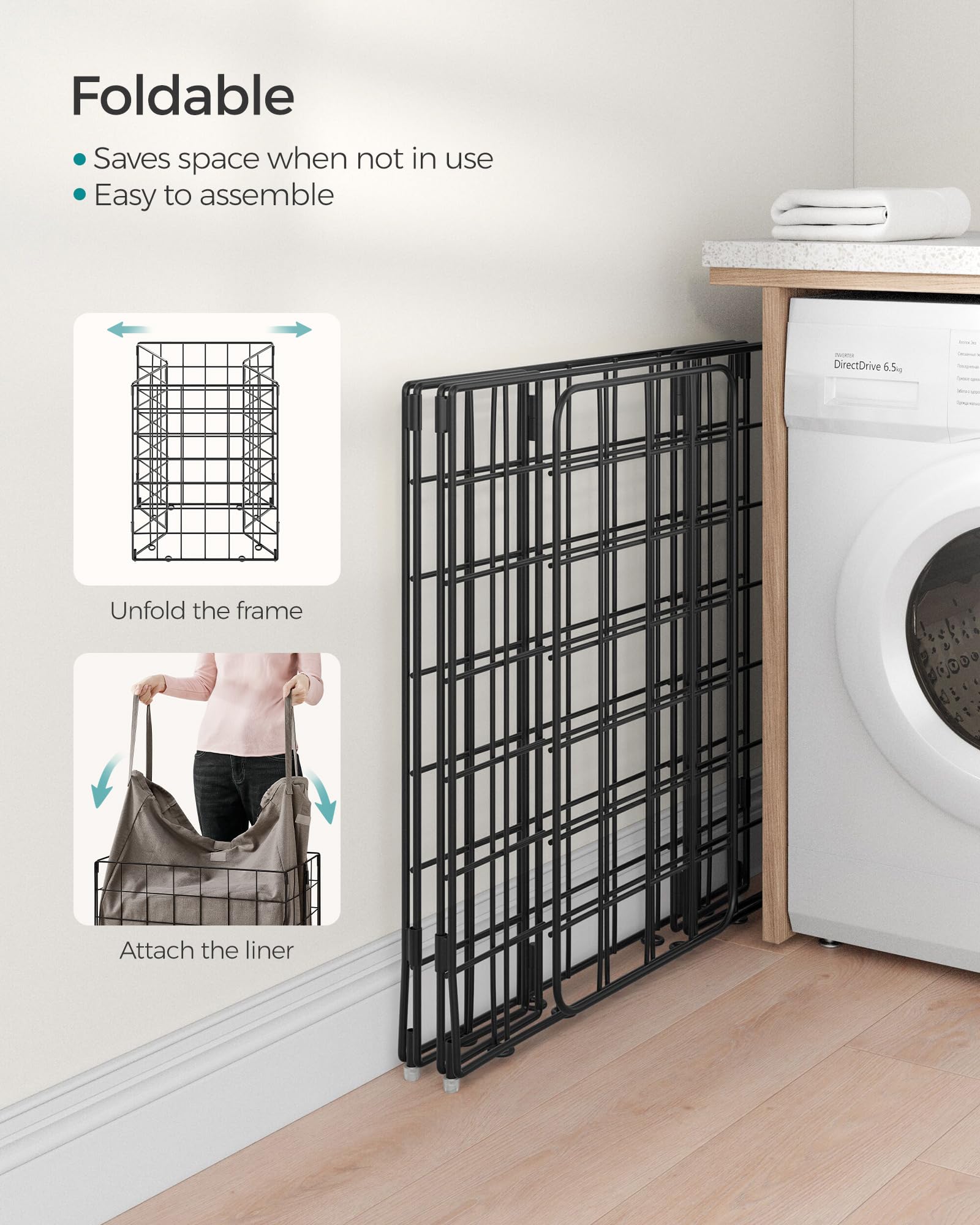 SONGMICS versatile use in bedroom or bathroom with ample capacity