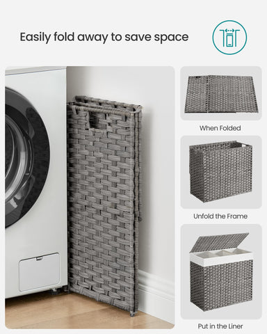 SONGMICS side pocket keeps underwear or small items neatly organized.