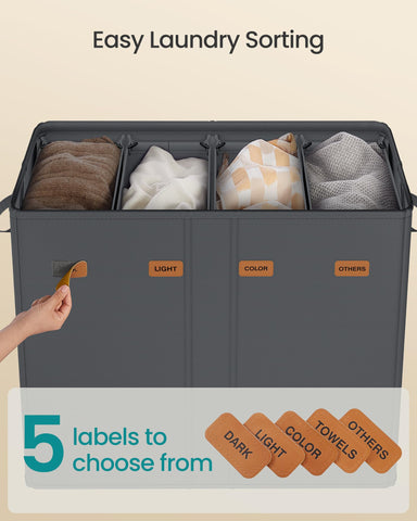 SONGMICS lid protects clothes from dust and preserves privacy.